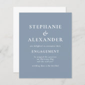 予算文字ダスティブルー婚約発表 (正面/裏面)