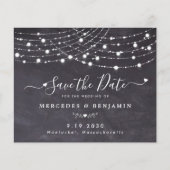 予算文字列ライト素朴ウェディング日付の保存 (正面)