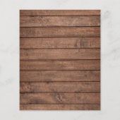 予算文字列素朴ライト結婚式招待状 (裏面)