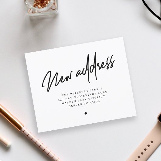 予算新しい住所のモダン引越し案内