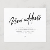 予算新しい住所のモダン引越し案内 (正面)