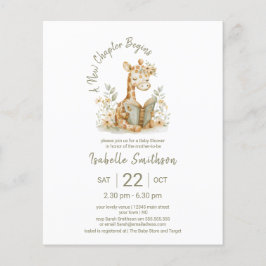 予算新しい章がキリン赤ちゃんシャワーを開始