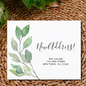 予算新住所の引越し案内カード