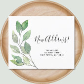 予算新住所の引越し案内カード