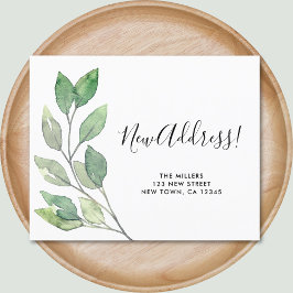 予算新住所の引越し案内カード