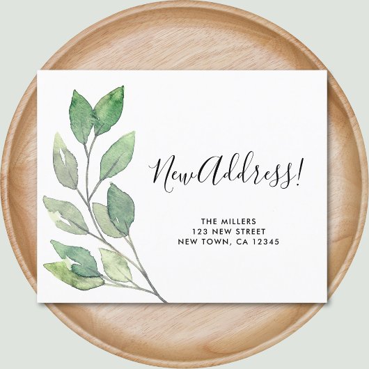 予算新住所の引越し案内カード