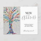 予算新住所の引越し案内カード (正面)