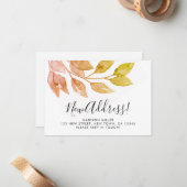 予算新住所の引越し案内カード ノートカード (正面/裏面インサイチュ)