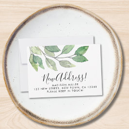 予算新住所の引越し案内カード ノートカード