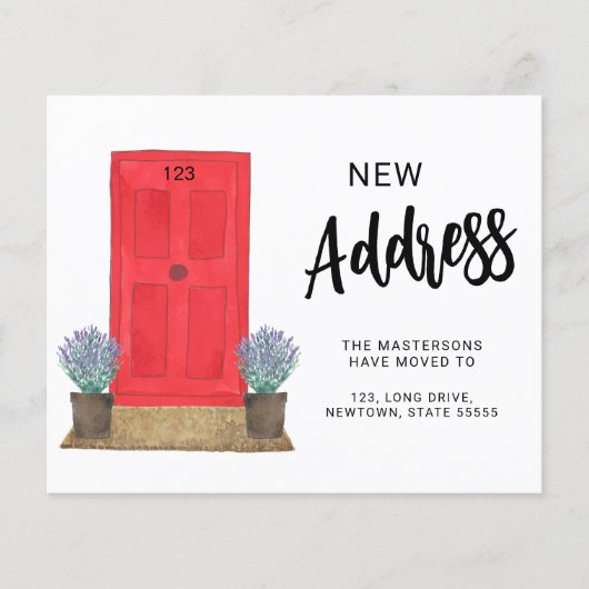 予算新住所の引越し案内 (正面)