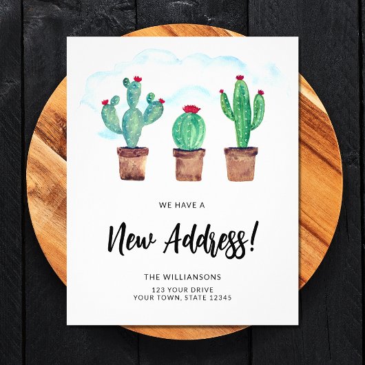 予算新住所の引越し案内 チラシ