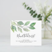 予算新住所グリーンリーアナウンスメントカード (スタンド正面)