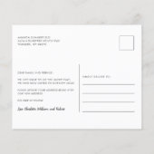 予算新年の引越し住所のお知らせ (裏面)