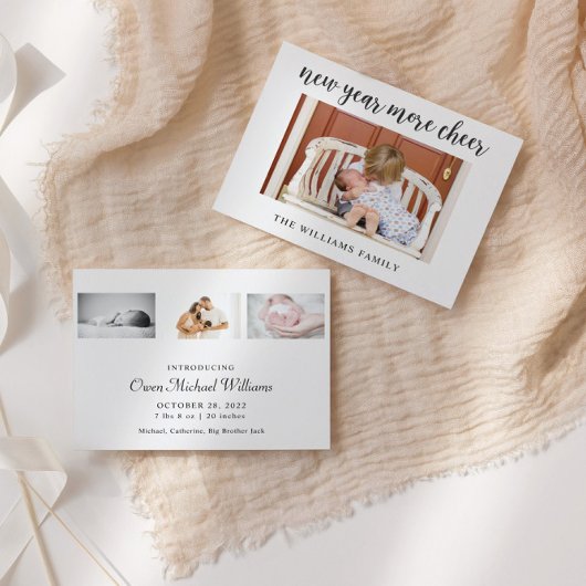 予算新年ベビー誕生のお知らせ