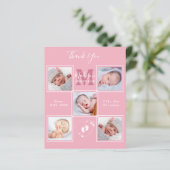 予算新生児ありがとう写真誕生のお知らせ (スタンド正面)