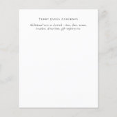 予算新生児写真の発表カスタム (裏面)