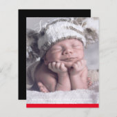 予算新生児写真の発表カスタム (正面/裏面)