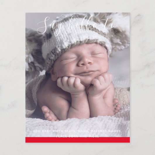 予算新生児写真の発表カスタム (正面)