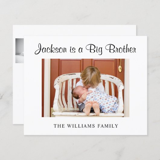 予算新生児写真誕生のお知らせ (正面/裏面)