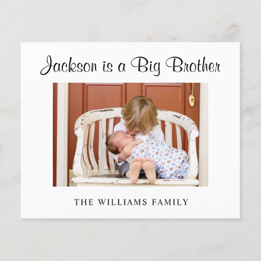 予算新生児写真誕生のお知らせ (正面)