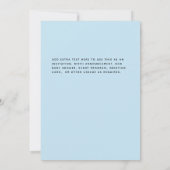 予算新生児写真贈り物ひまわりミツバチ 招待状 (裏面)