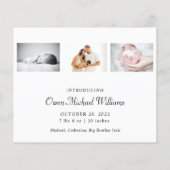 予算新生児我々は追加した応援クリスマスカード (裏面)