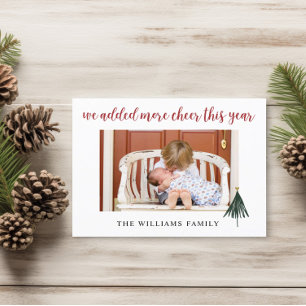 予算新生児我々は追加した応援クリスマスカード