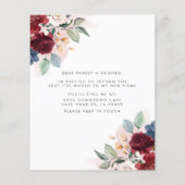 予算新規所在地フローラの引越し案内 (裏面)