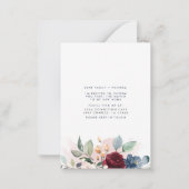 予算新規所在地フローラの引越し案内 ノートカード (裏面)