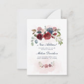 予算新規所在地フローラの引越し案内 ノートカード (正面)