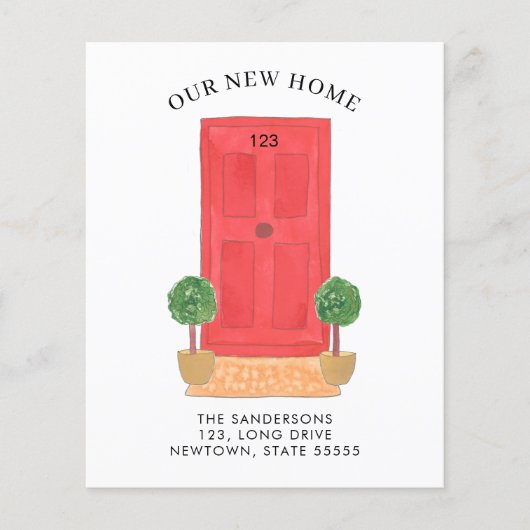 予算新規所在地レッドドアの引越し案内 (正面)