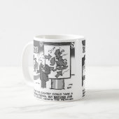 予算日の天気予報 コーヒーマグカップ (正面左)