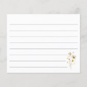 予算日エレガント夜アイディアワイルドフラワーフローラ (裏面)