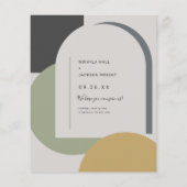 予算日付の保存はっきりした抽象芸術アーチ写真 (裏面)