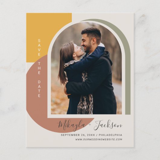 予算日付の保存はっきりした抽象芸術アーチ写真 (正面)