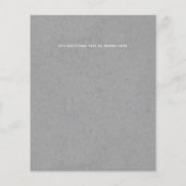 予算日付の保存グレーの金ゴールドフォトコラージュ (裏面)