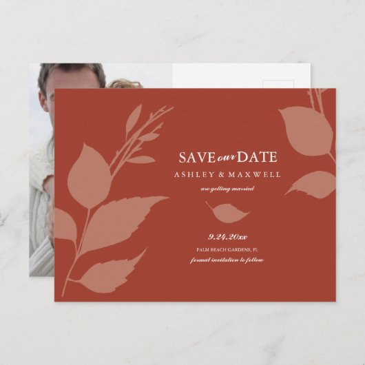 予算日付の保存テラコッタ 案内ポストカード (正面/裏面)