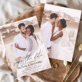 予算日付の保存フォト写真結婚のチラシ チラシ