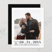 予算日付の保存簡単テンプレート縦写真 (正面/裏面)