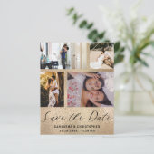 予算日付の保存4写真金ゴールド招待状 (スタンド正面)