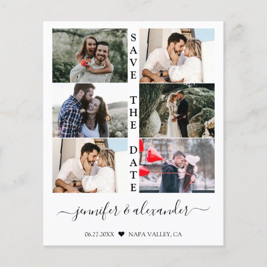 予算日付の保存6フォトコラージュタイポグラフィ (正面)