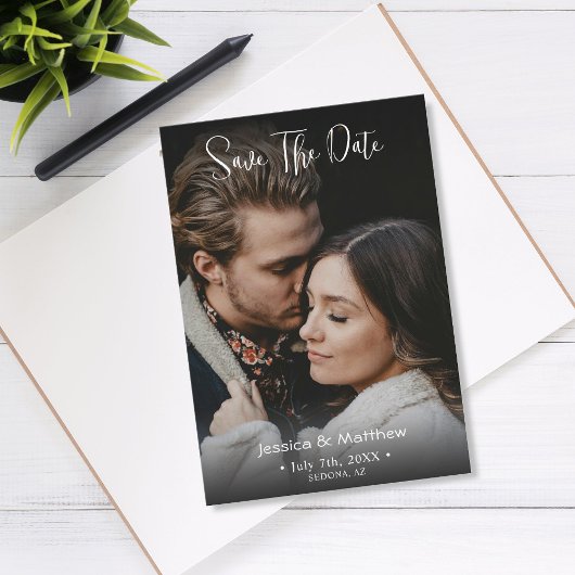 予算日付を保存し、名前をフルフォトと情報 ノートカード