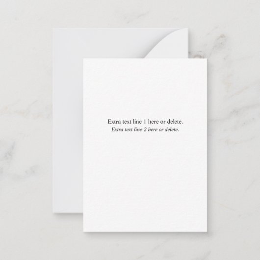 予算日付を保存し、名前をフルフォトと情報 ノートカード (裏面)