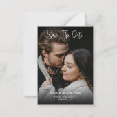 予算日付を保存し、名前をフルフォトと情報 ノートカード (正面)