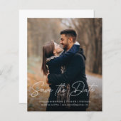 予算日付スクリプトのスタイリッシュ縦写真の保存 (正面/裏面)