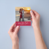 予算日付スクリプトVivaマゼンタの保存 チラシ (手)