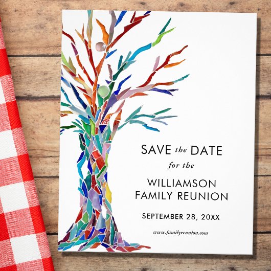 予算日付ファミリーツリーファミリ懇親会の保存 チラシ