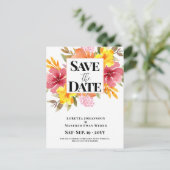 予算日付フローラの保存 ポストカード (スタンド正面)