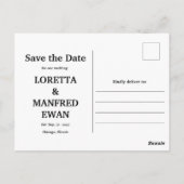 予算日付フローラの保存 ポストカード (裏面)