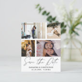 予算日付4の保存写真テンプレート招待状 (スタンド正面)